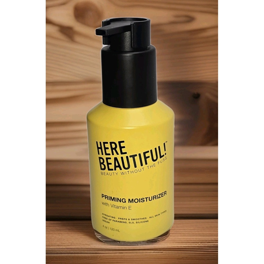 Here Beautiful -‎ Priming Moisturizer with Vitamin E - 4 oz (BRAND NEW)